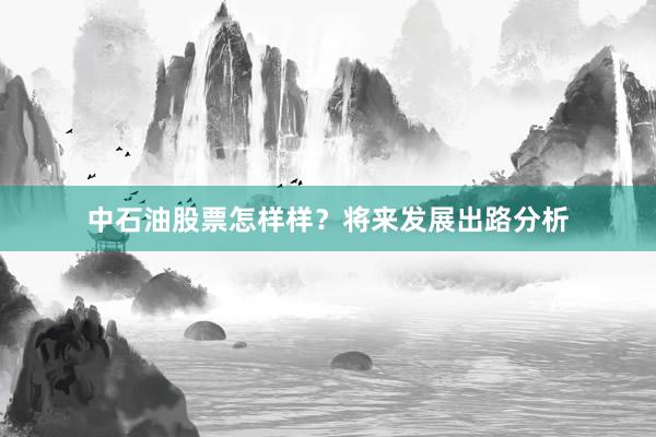 中石油股票怎样样？将来发展出路分析